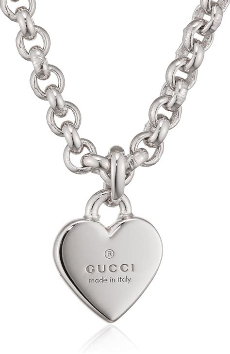 gucci heart gold pendant|trademark necklace with heart pendant.